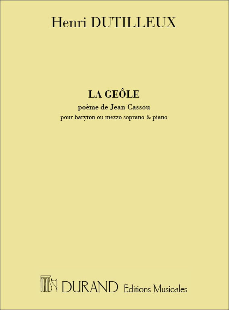 La Geole Chant-Piano